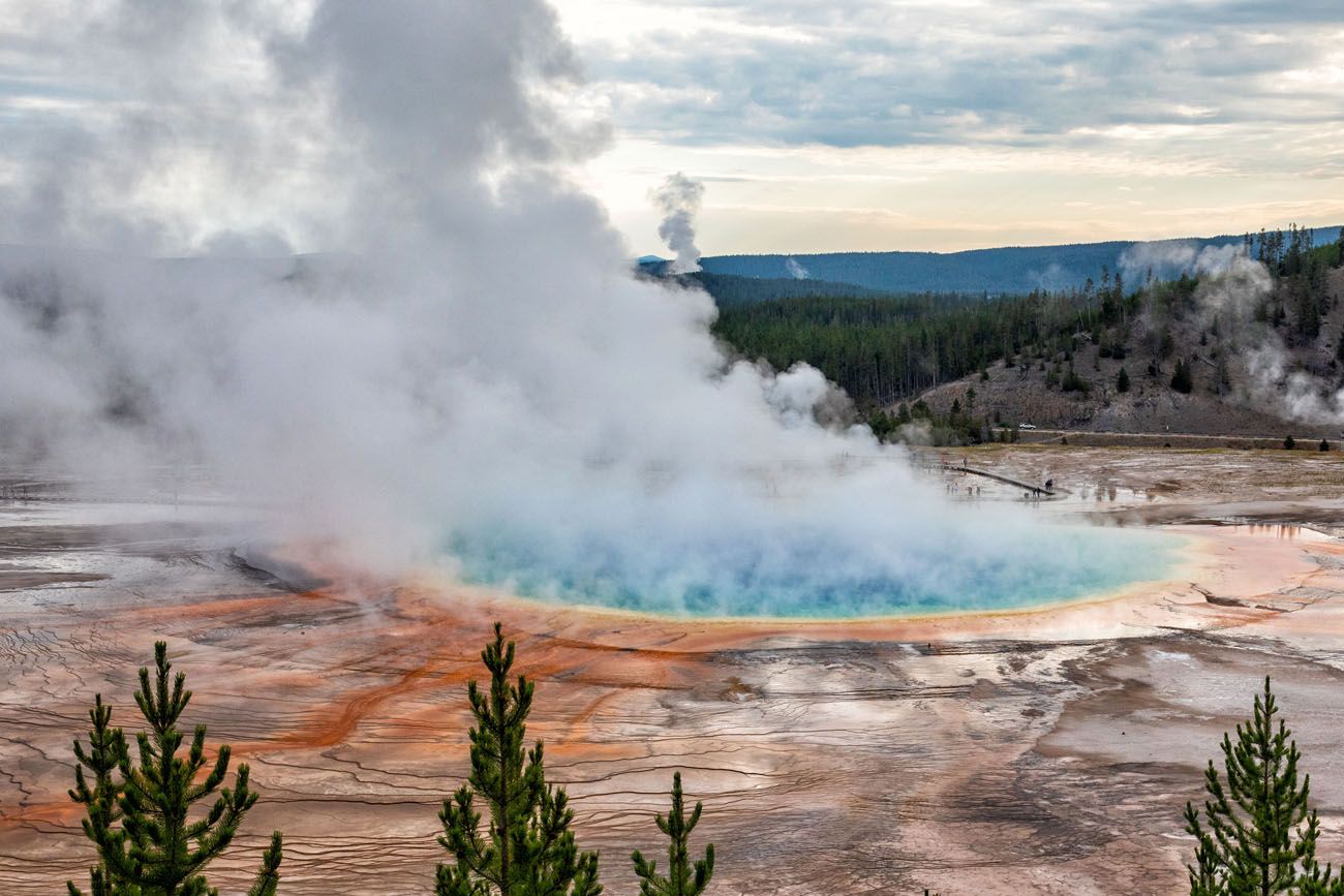 Grand Prismatic Spring in Morning