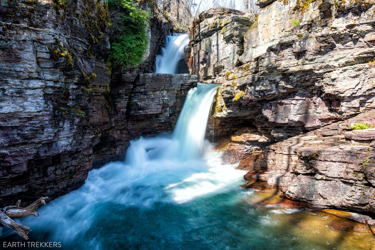 St. Mary's Falls Glacier National Park