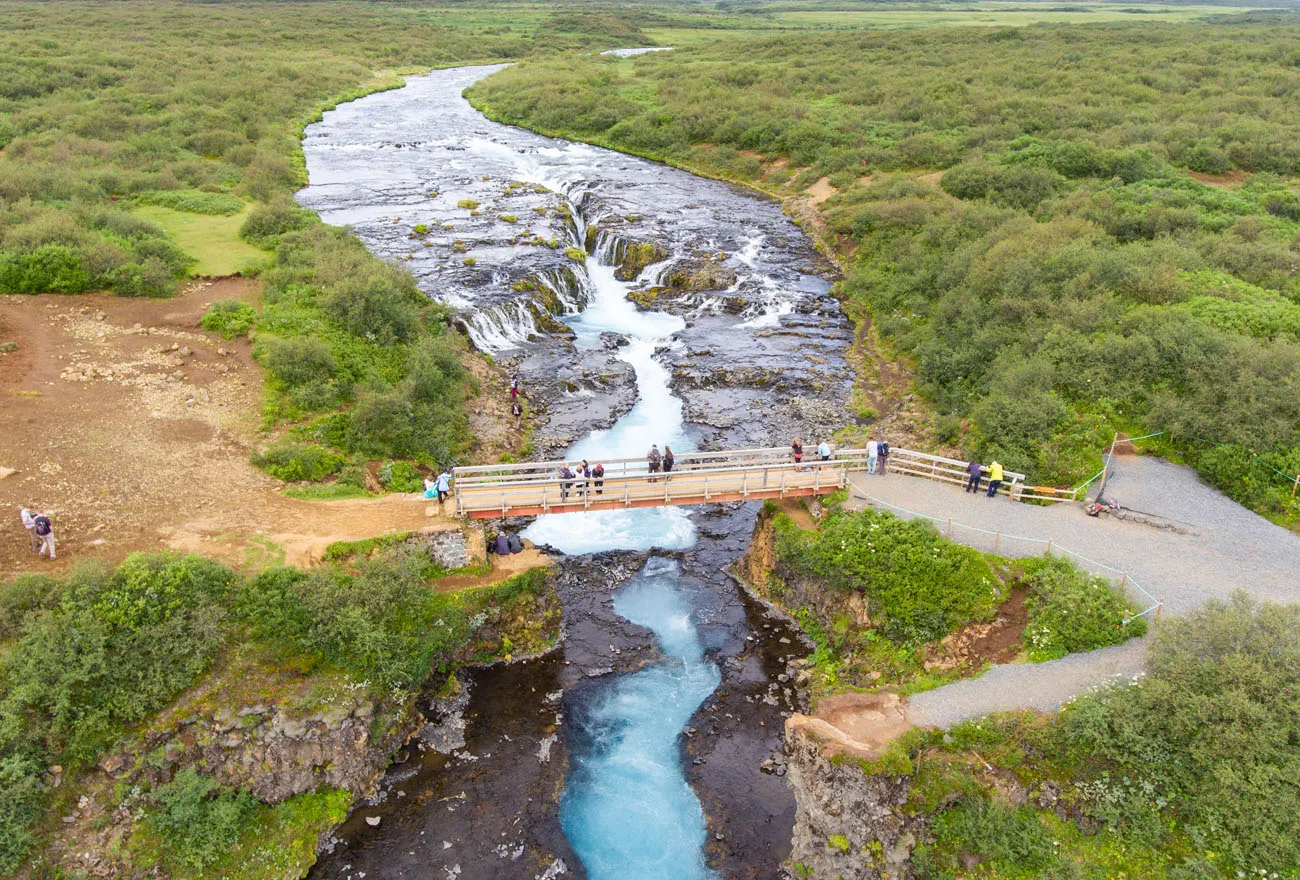 Bruarfoss Aerial Photo