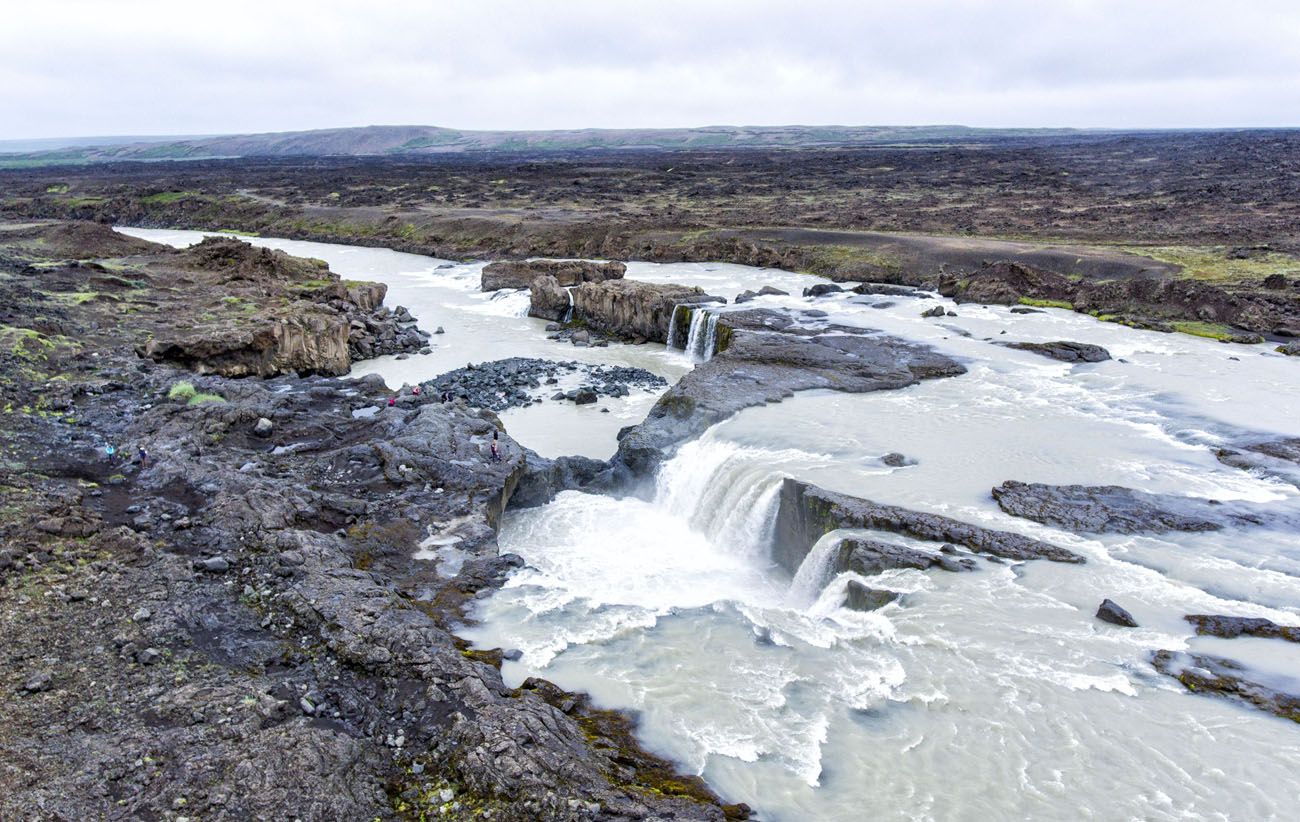 Hrafnabjargafoss Aerial View