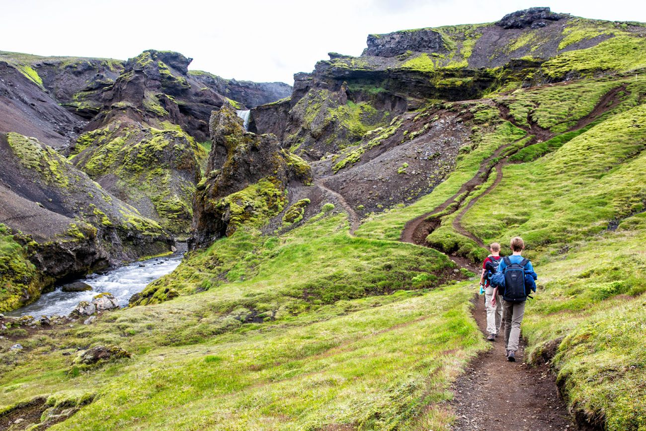 Hike Fimmvorduhals Iceland
