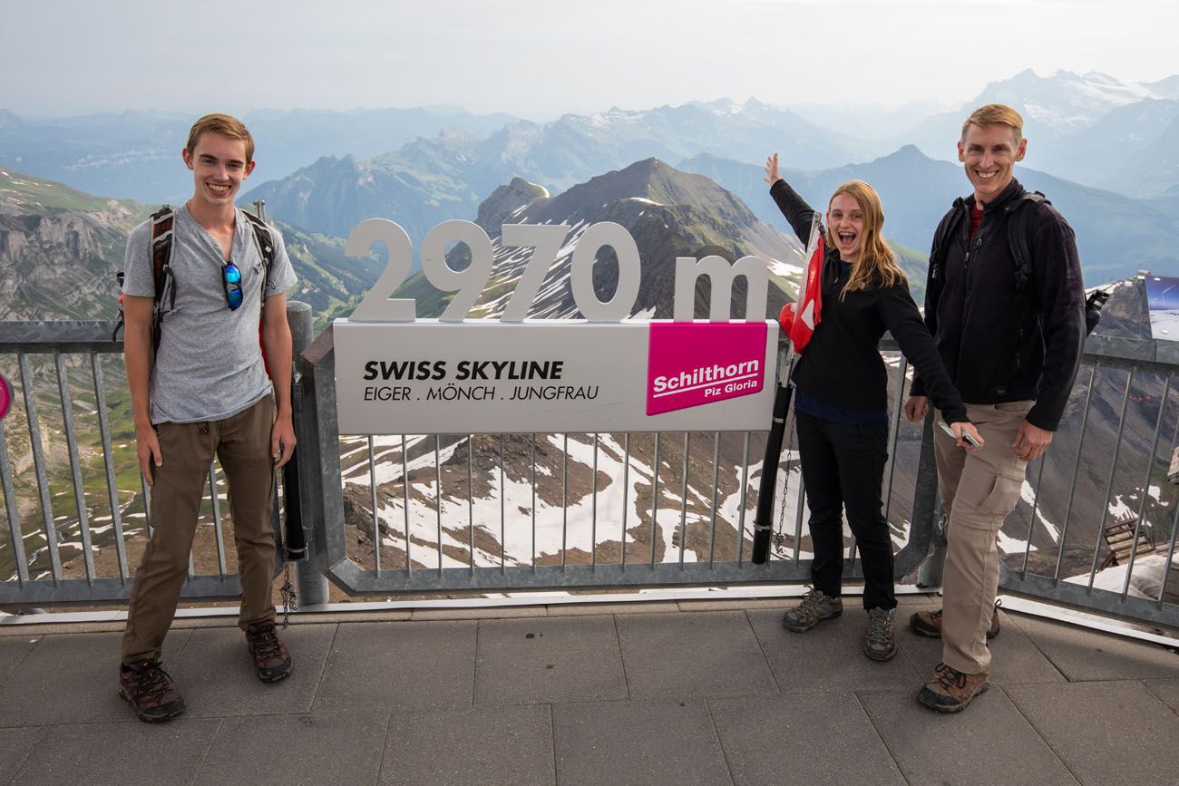 On top of Schilthorn