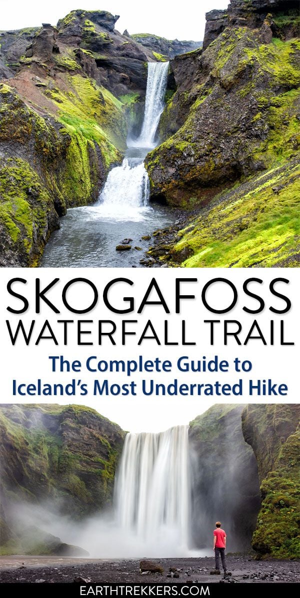 Skogafoss Waterfall Trail Hike Iceland