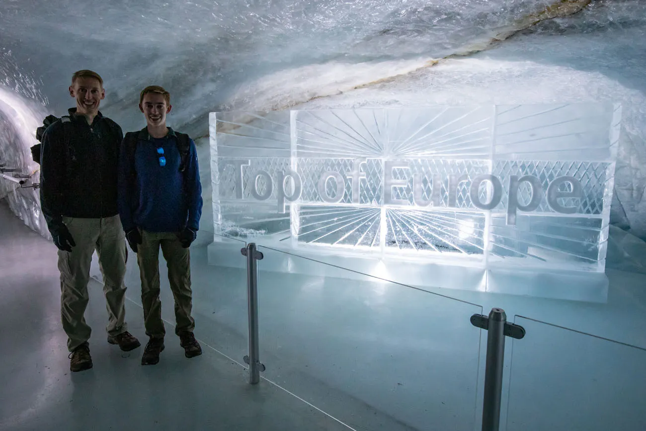 Top of Europe Ice Carving