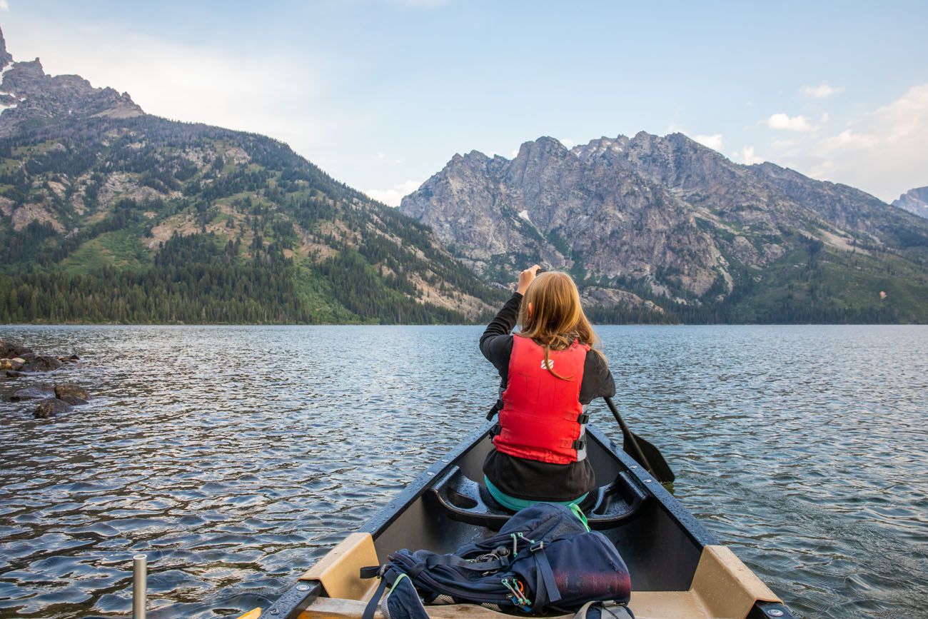 Canoe Jenny Lake