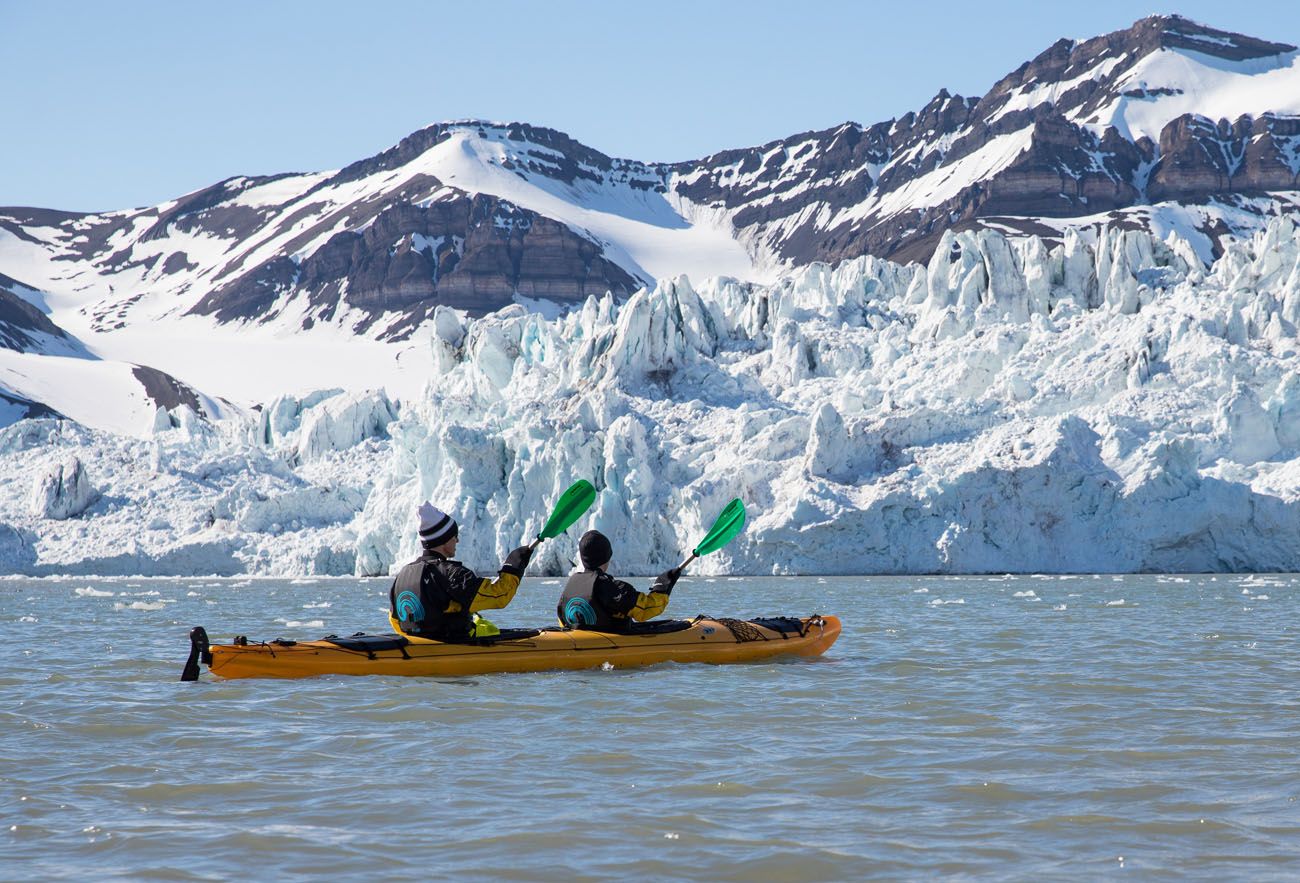Kayaking in Svalbard