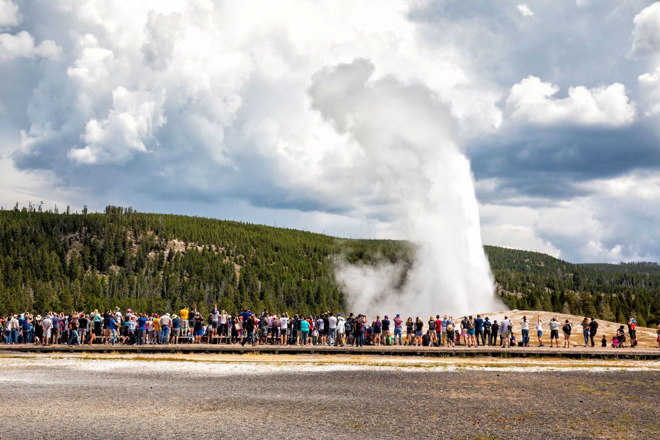 Old Faithful Grand Teton Yellowstone and Glacier