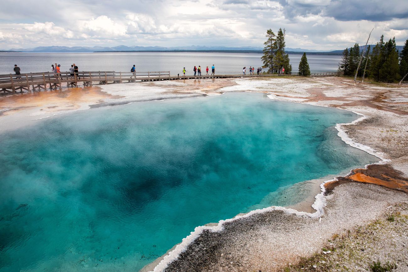 West Thumb Geyser Basin Grand Teton Yellowstone and Glacier