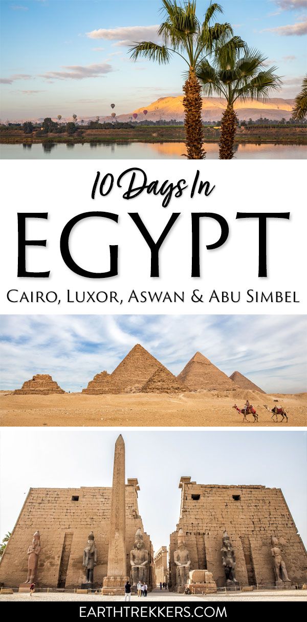 Egypt Itinerary with Cairo Luxor Aswan