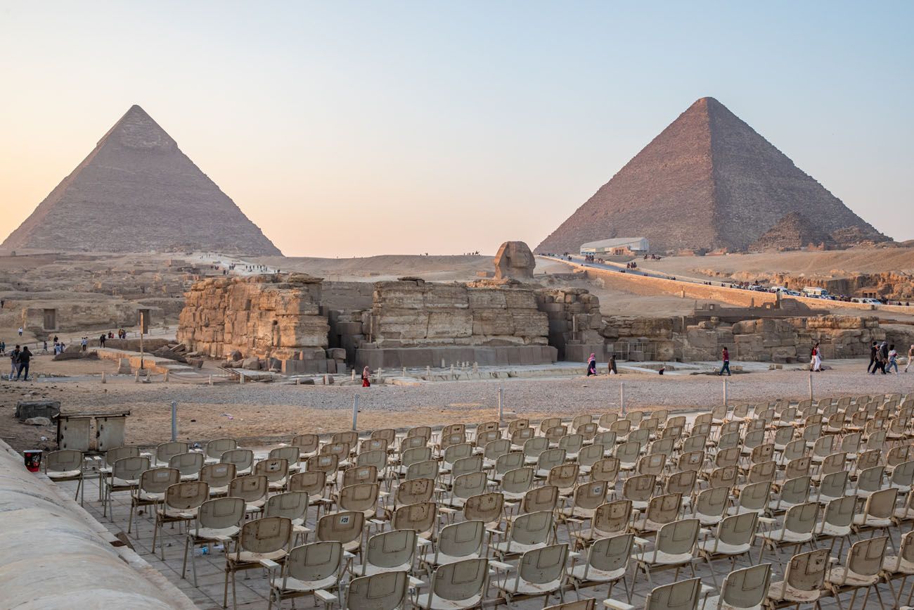Giza Pyramids Sound and Light Show Chairs