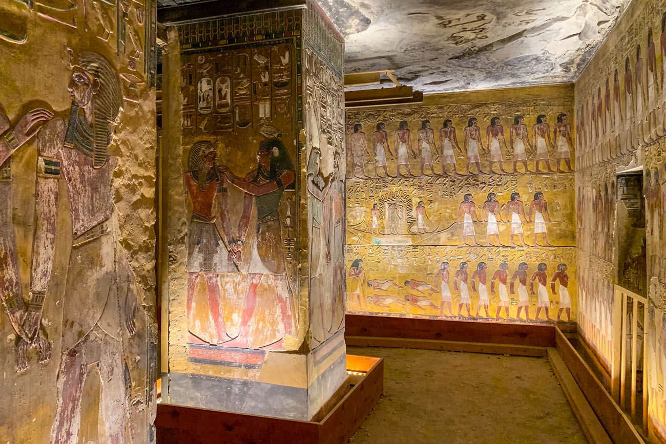 Inside Seti I tomb