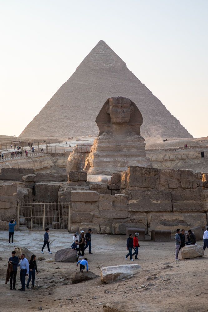Sphinx best views of the pyramids of Giza