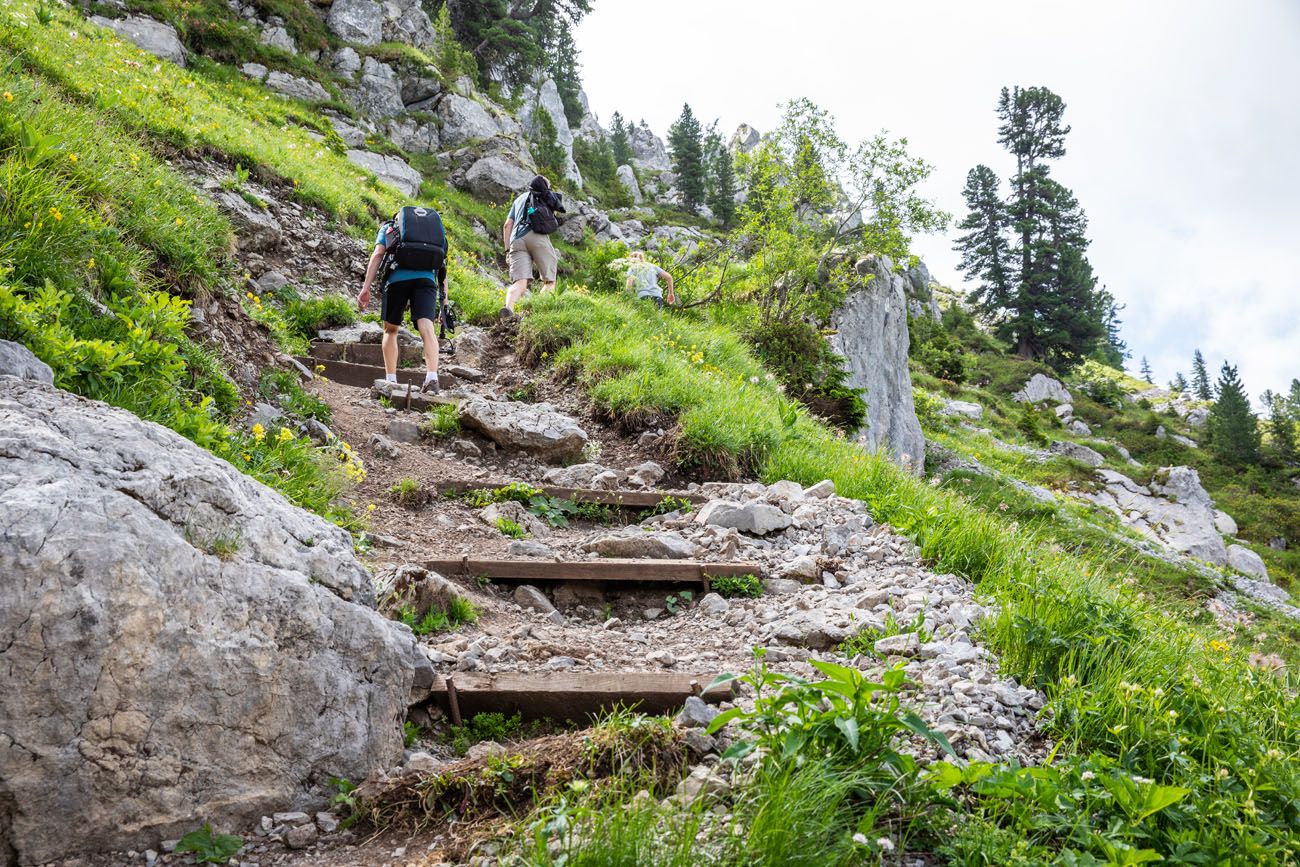 Steep part of Gastlosen