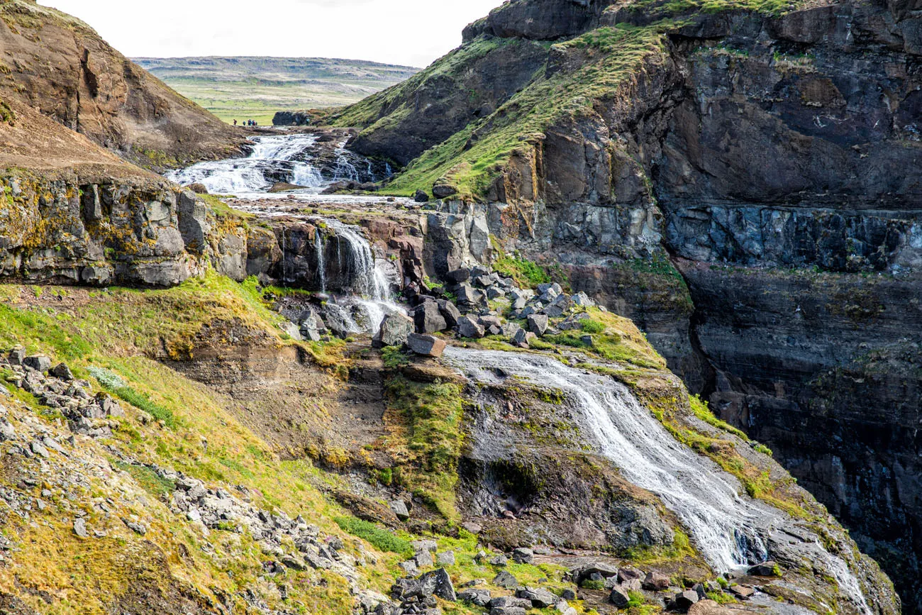 Top of Glymur Waterfall