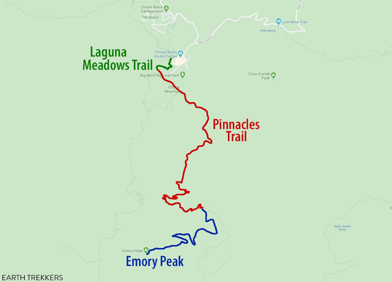 Emory Peak Map