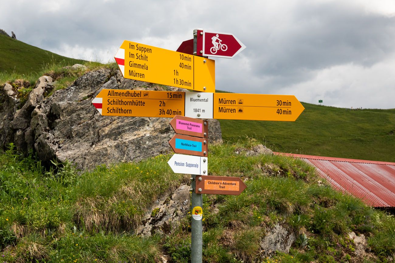 Hiking Sign