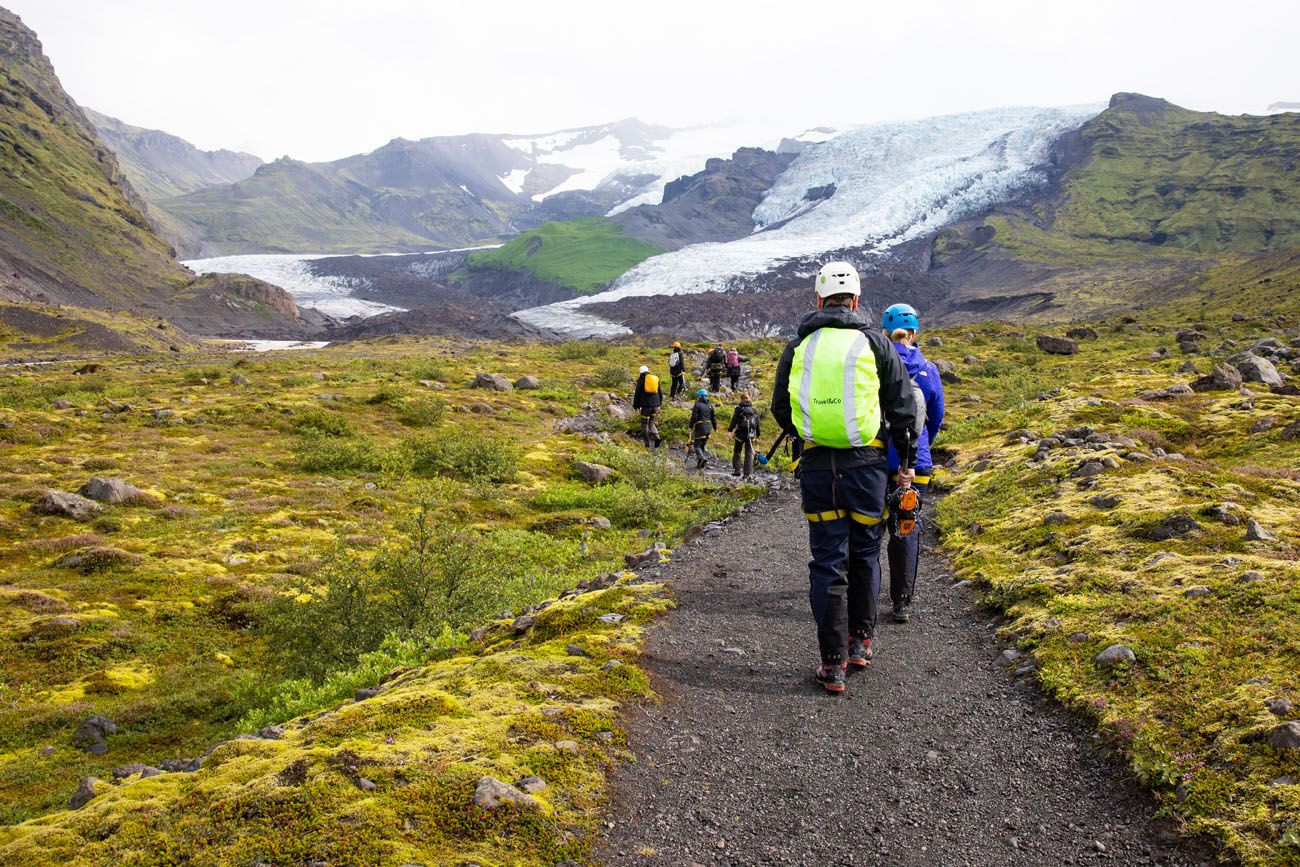 Walking to the Glacier