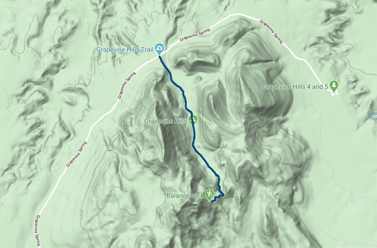 Balanced Rock Trail Map