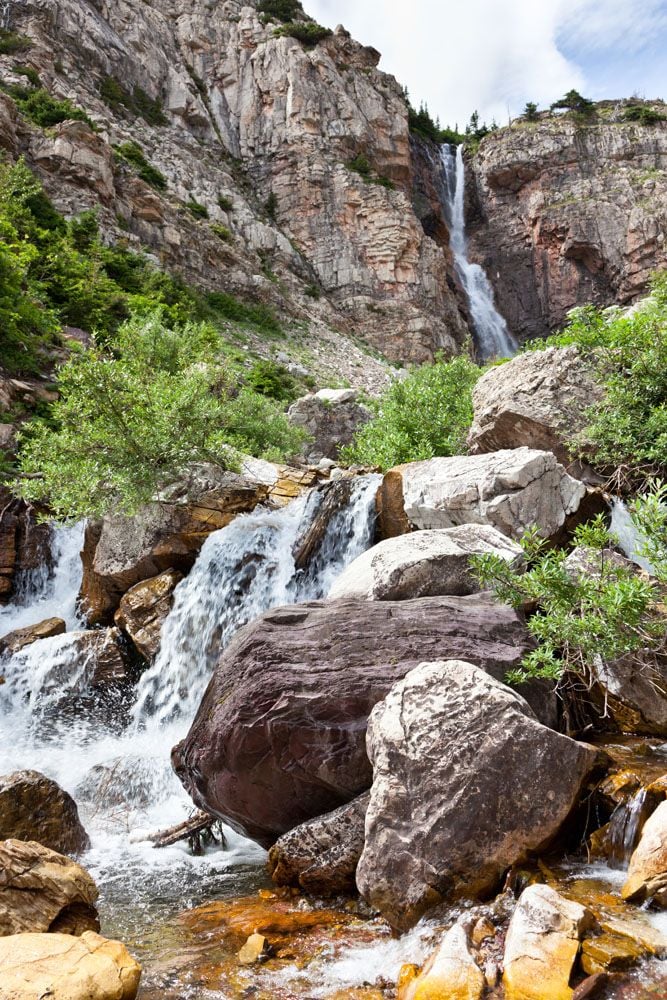 Apikuni Falls best hikes in Glacier National Park