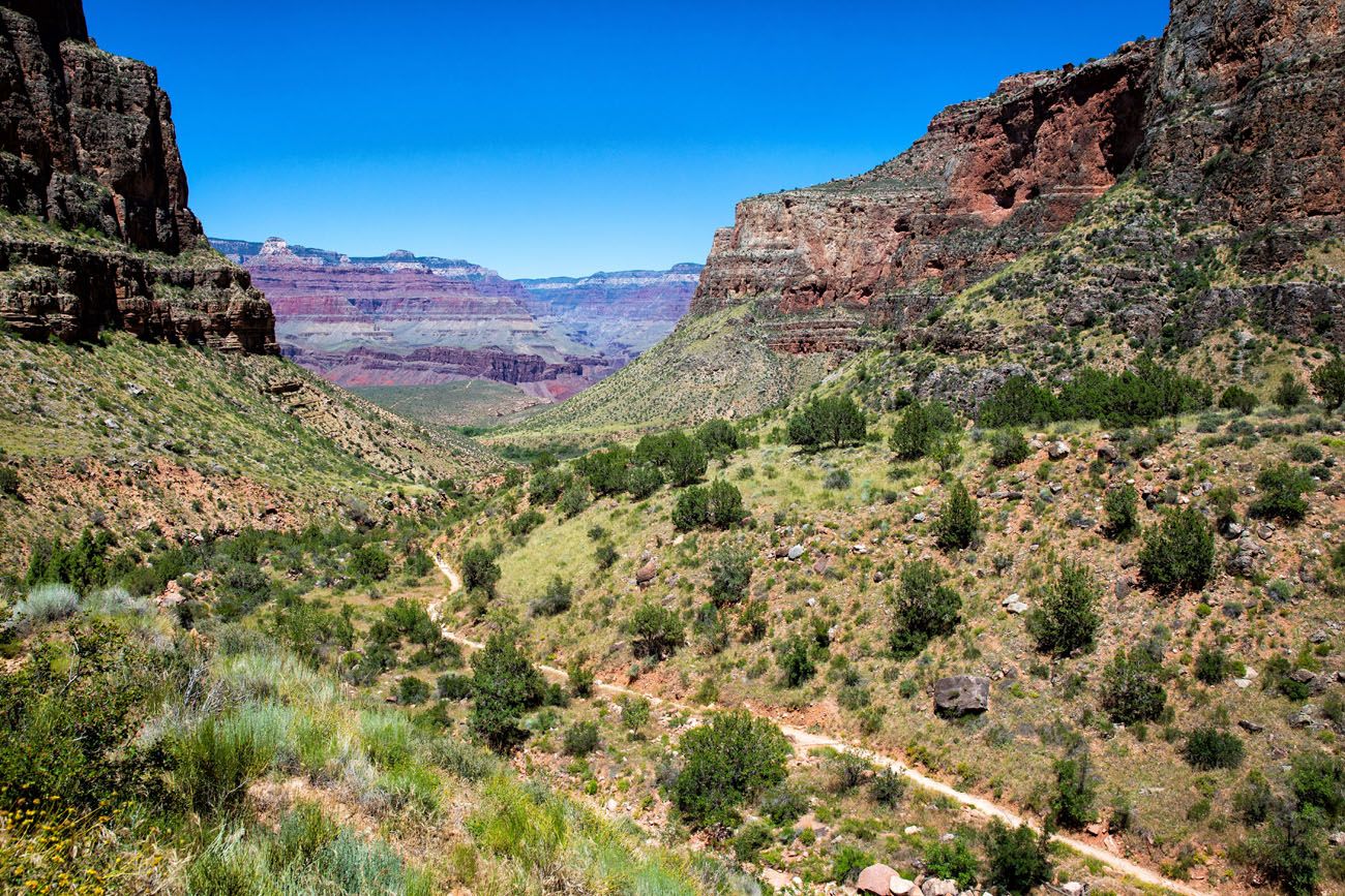 Hiking Trail one day in the Grand Canyon