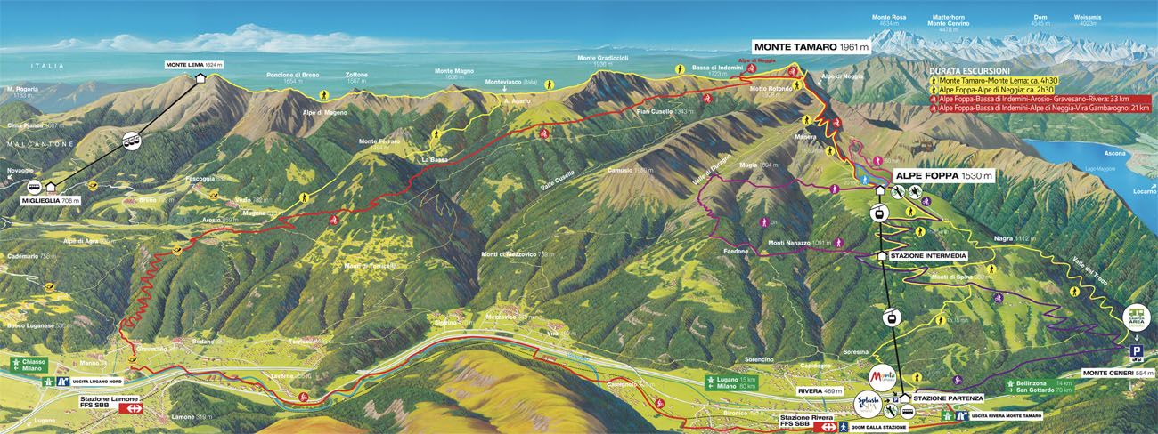 Swiss Map Lugano Day Trip Post