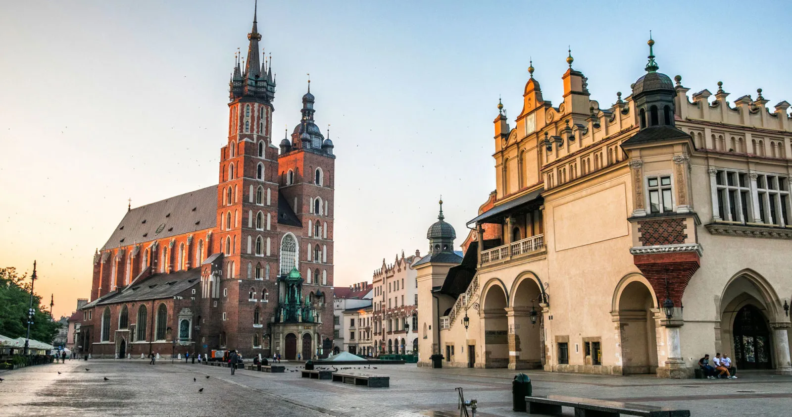 Krakow skyline and historic center