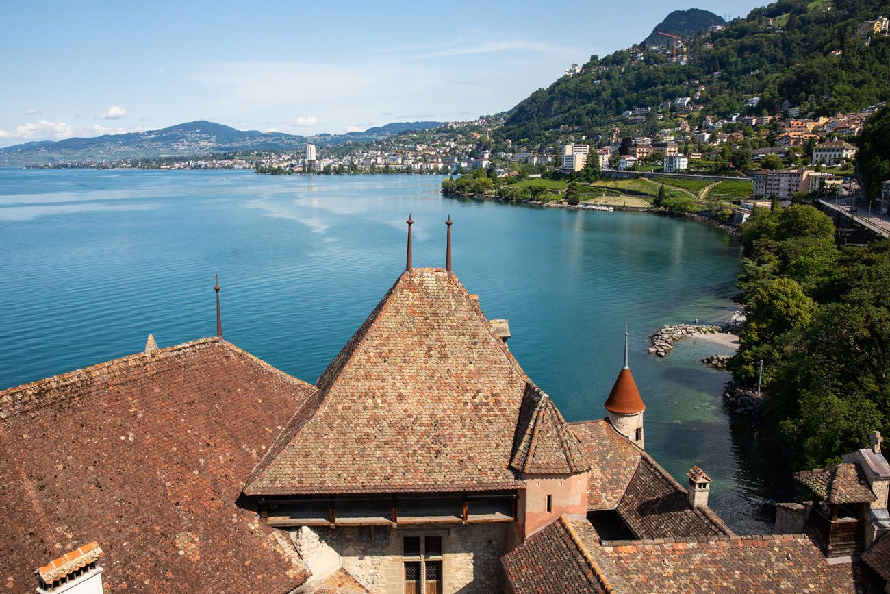 Chateau de Chillon and Montreux