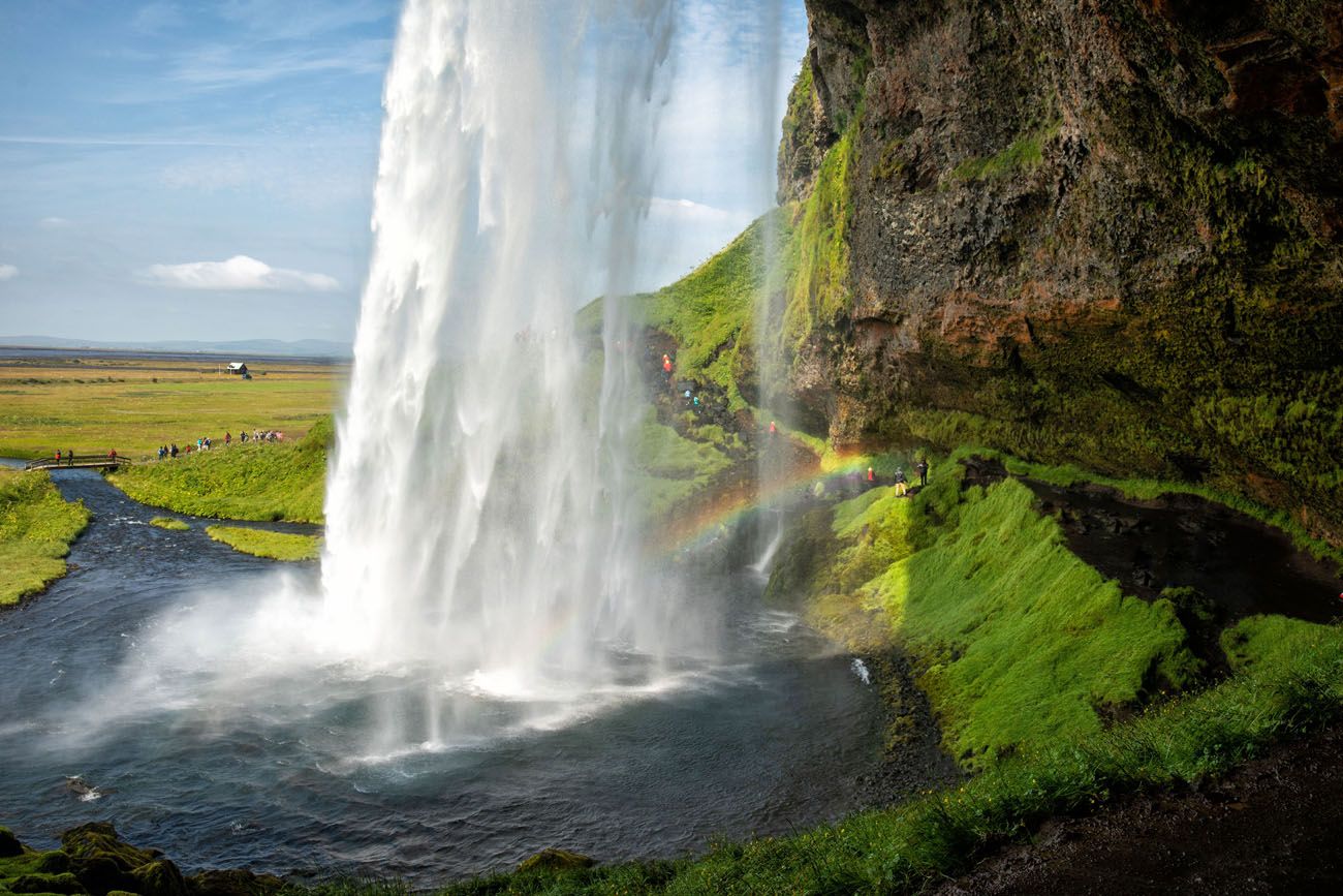 Seljalandsfoss in Summer south coast of Iceland