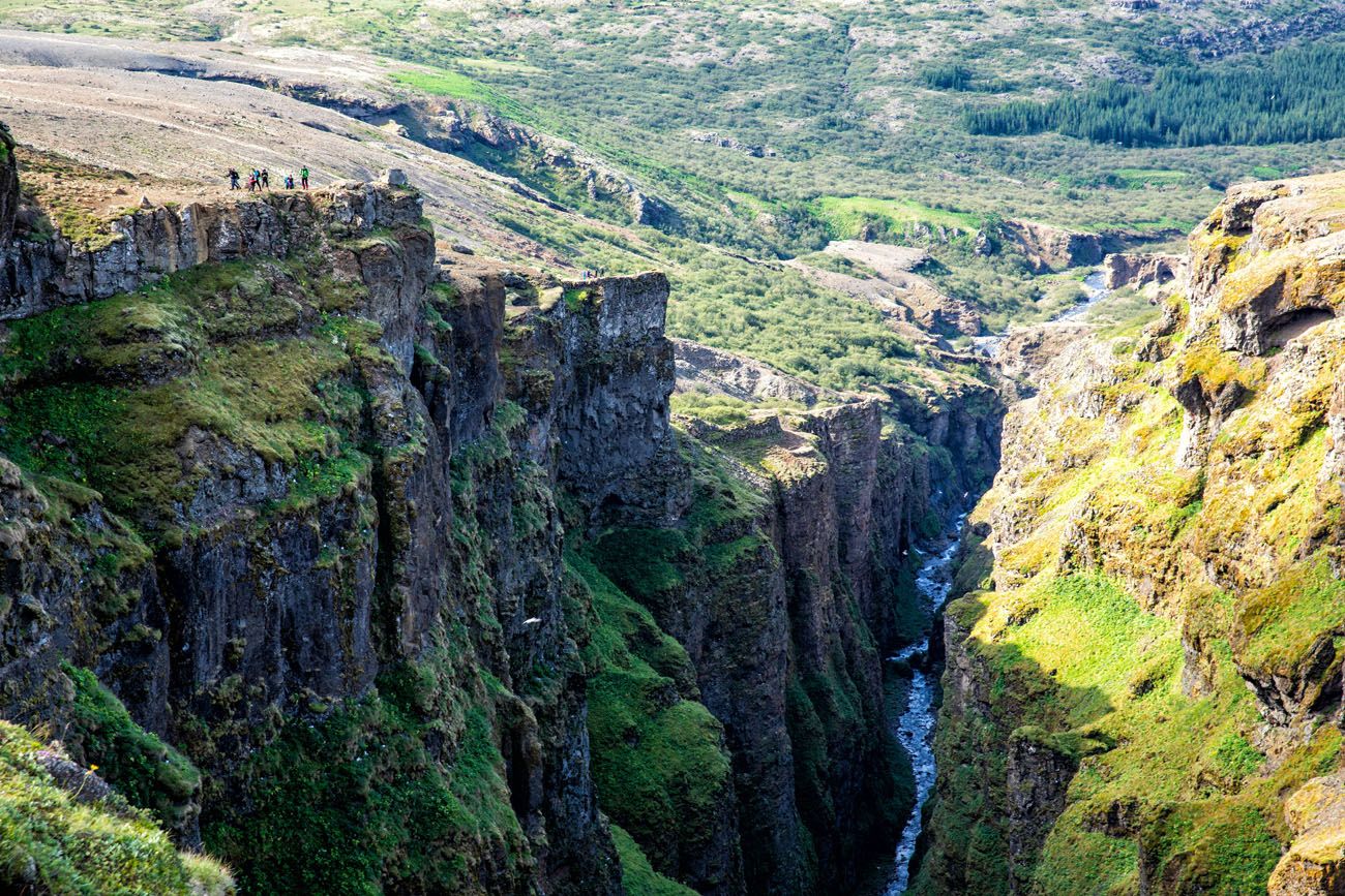 View from top of Glymur