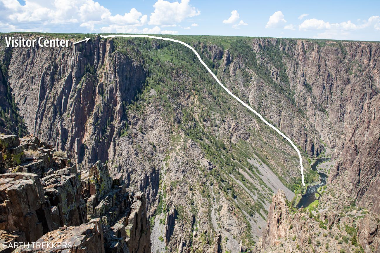 Gunnison Route Trail how to visit the Black Canyon of the Gunnison