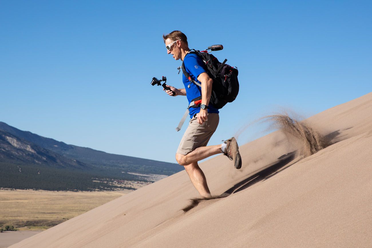 Tim Running the Dunes | Best Things to Do in Great Sand Dunes National Park