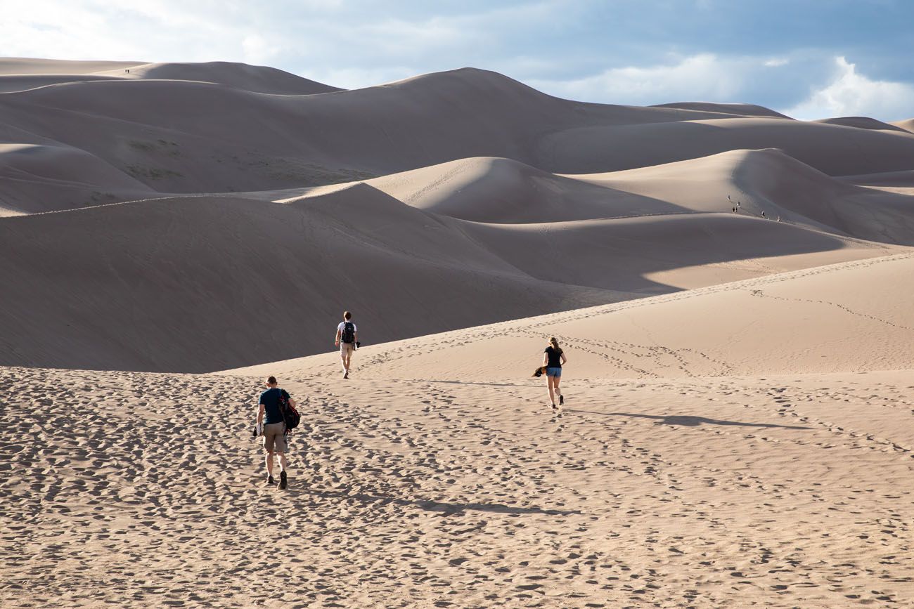 Walking to the Dunes Photo