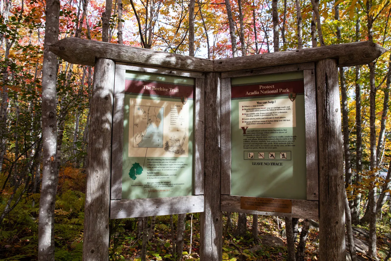 Beehive Trail Sign