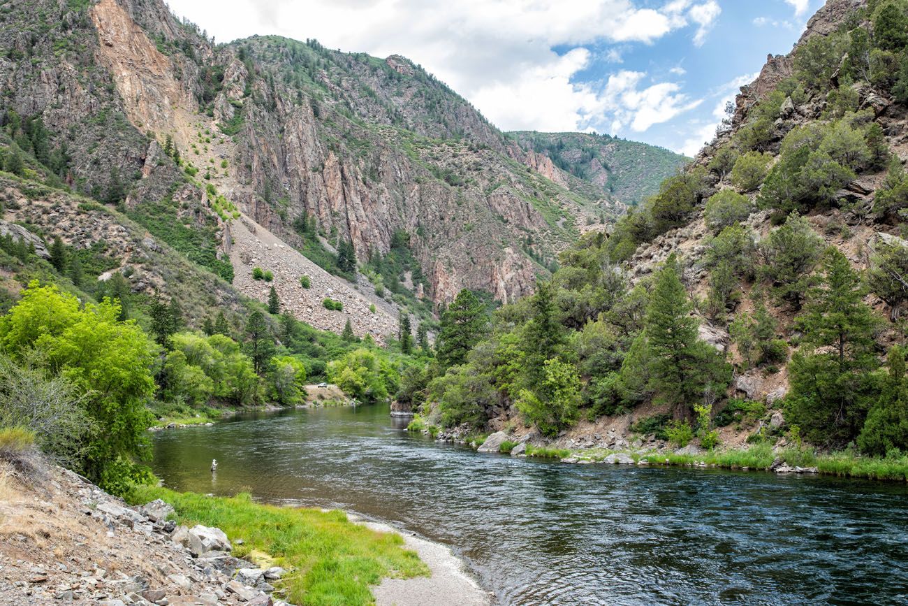 Fishing the Gunnison River South Rim of Black Canyon of the Gunnison