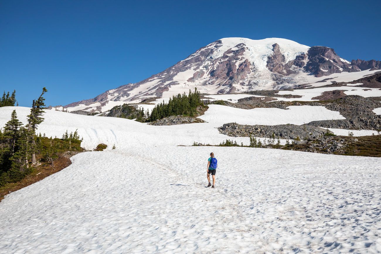 Hiking on the Snow