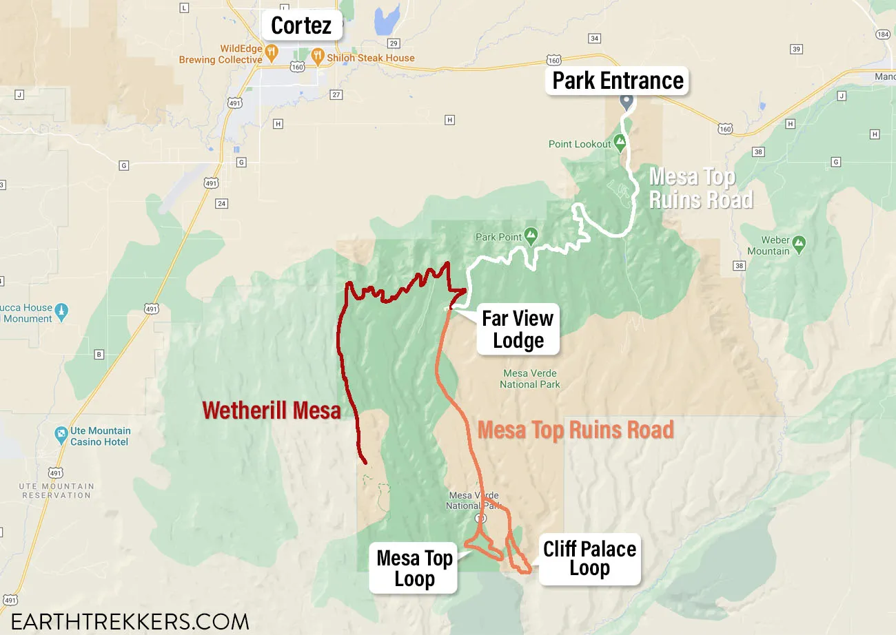 Mesa Verde Map