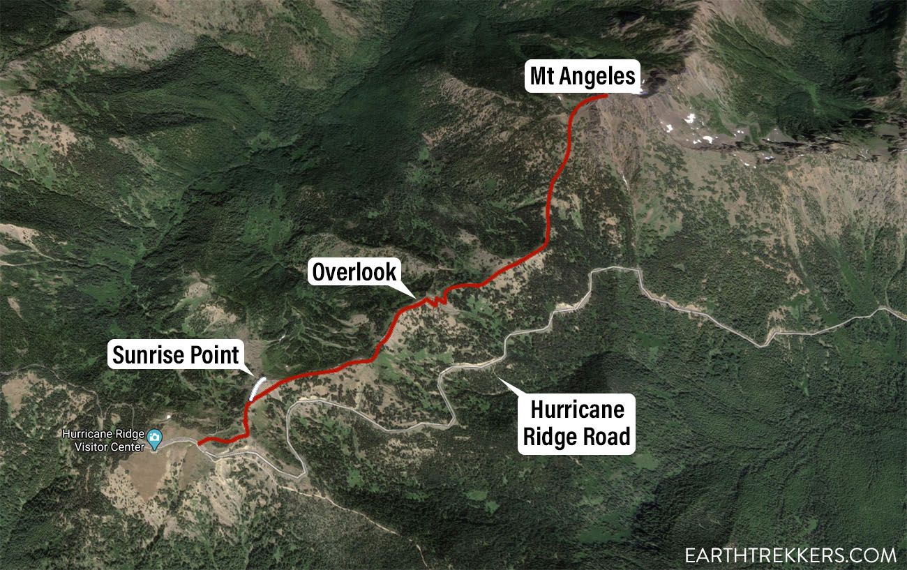Mount Angeles Hike Map