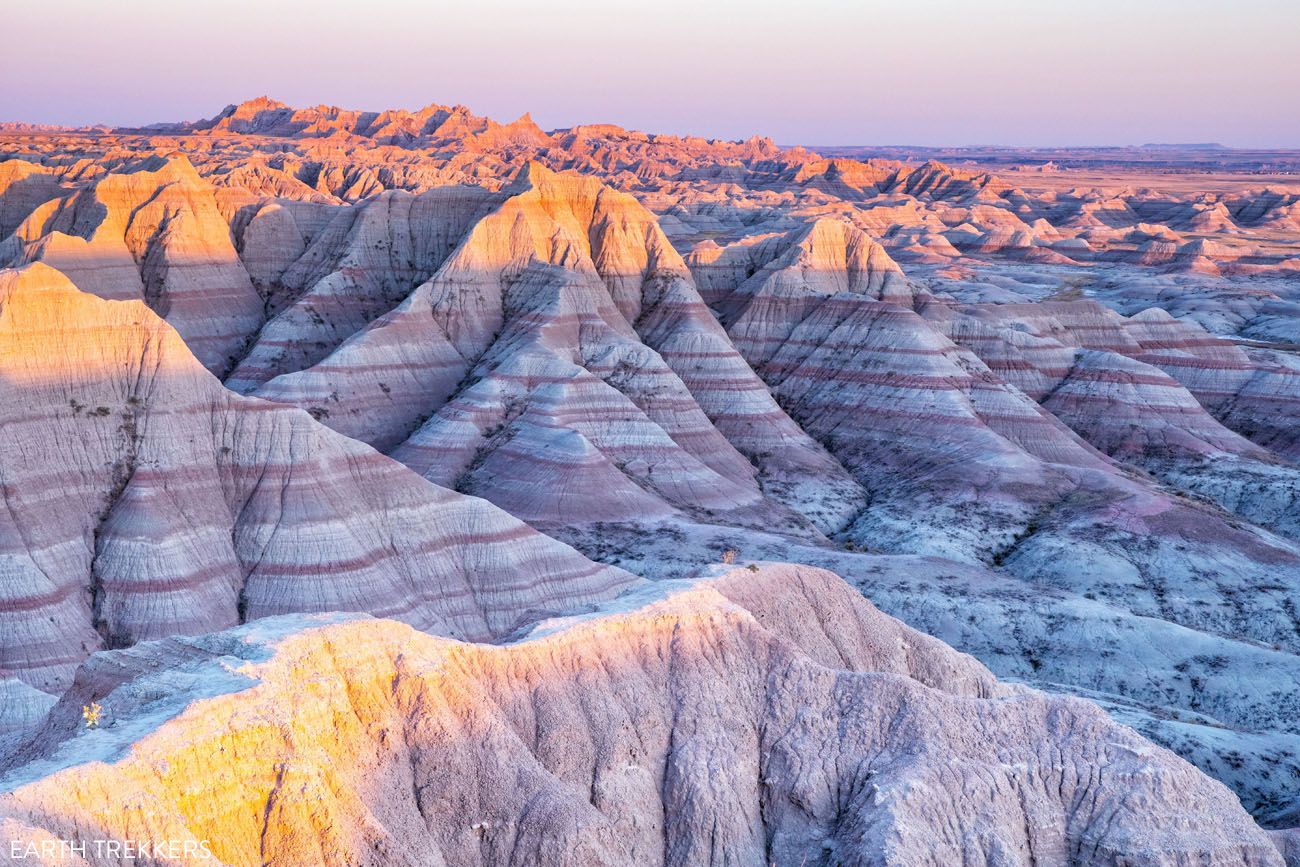 Badlands Sunset Panorama Point