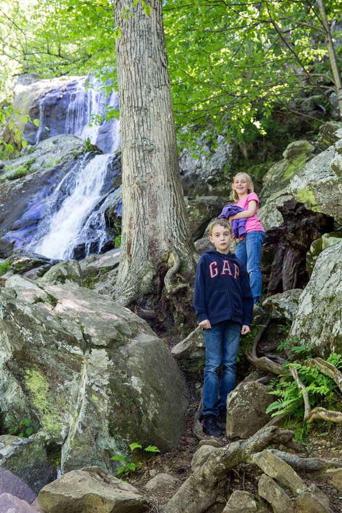 Dark Hollow Falls with Kids