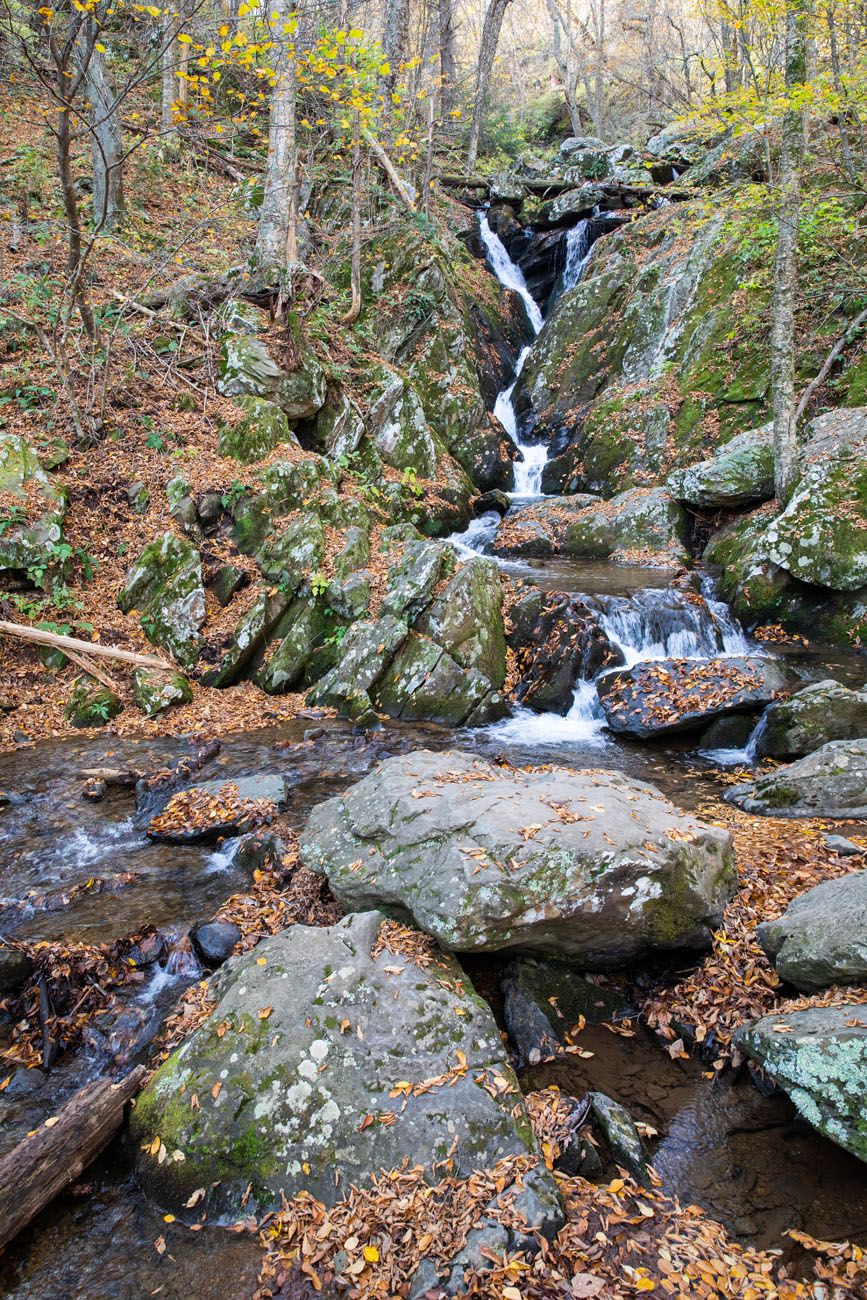 End of Dark Hollow Falls