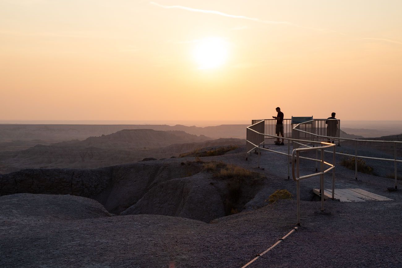 Pinnacles Overlook Sunset