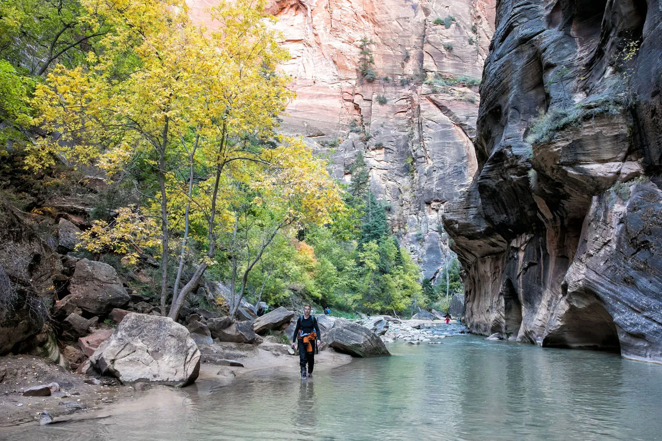 The Narrows hikes in the national parks