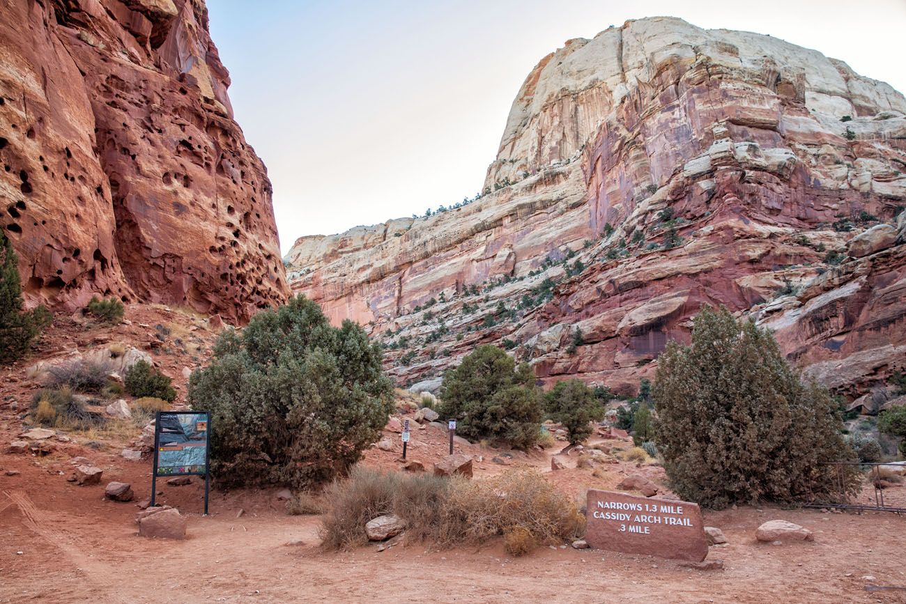 Cassidy Arch Trailhead