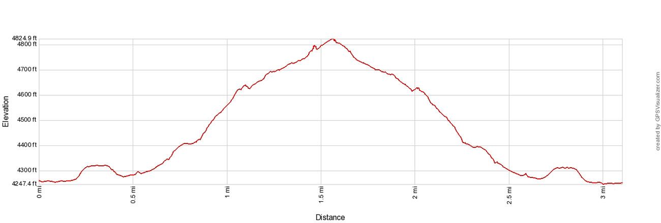 Delicate Arch Elevation Profile