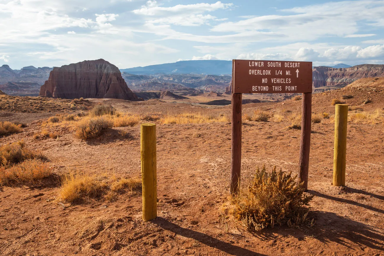 Lower South Desert Parking