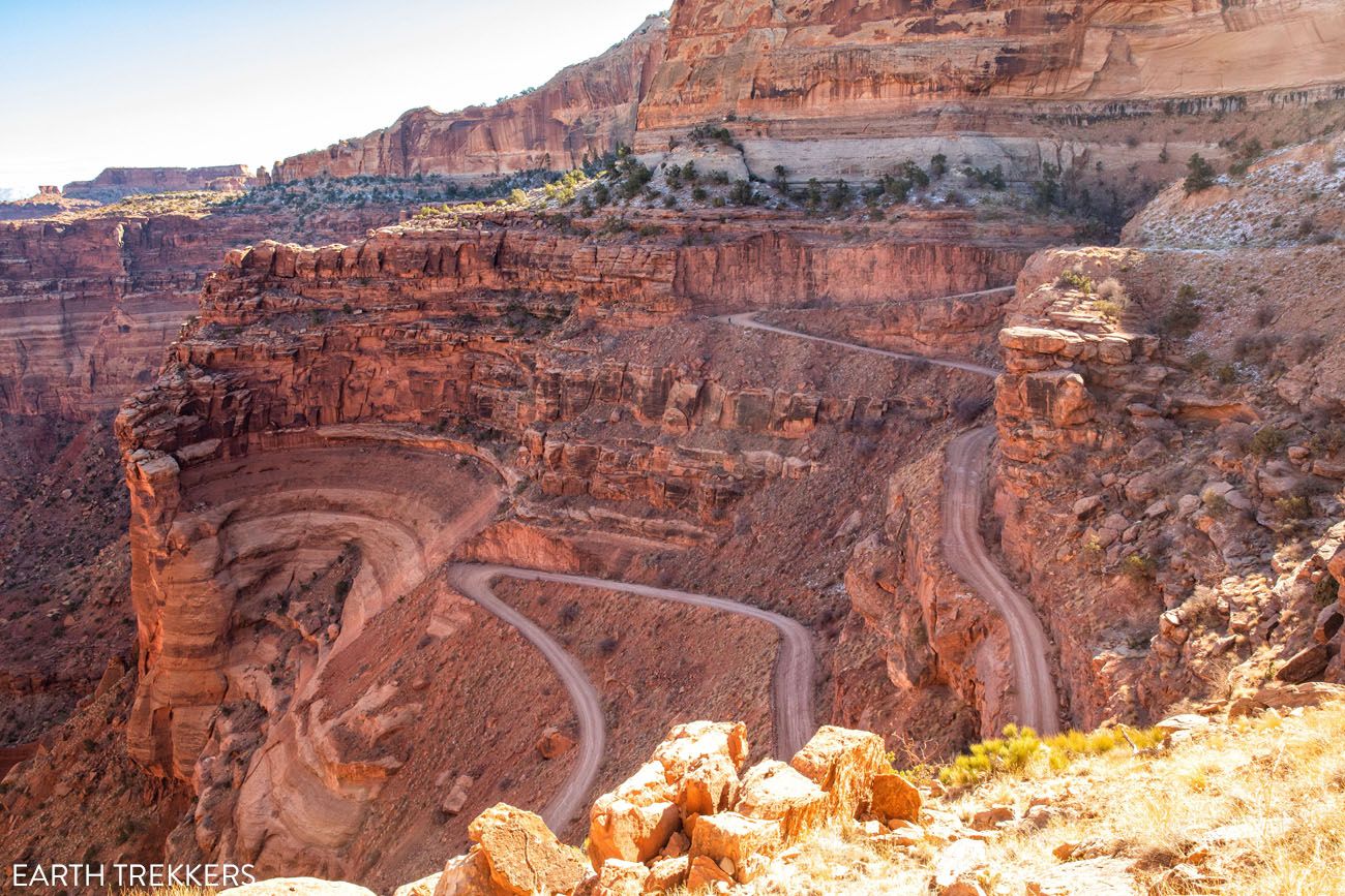 Shafer Canyon Switchbacks drive the White Rim Road