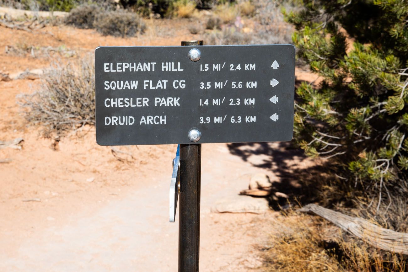 Chesler Park Trail Sign