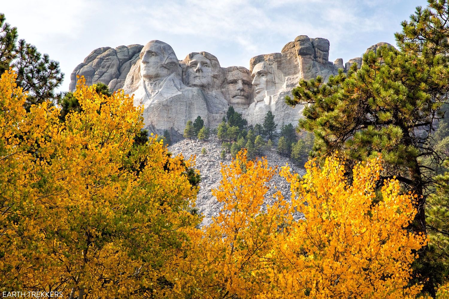 Mount Rushmore in October