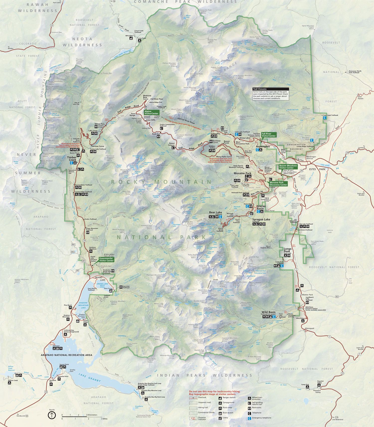 Map of RMNP