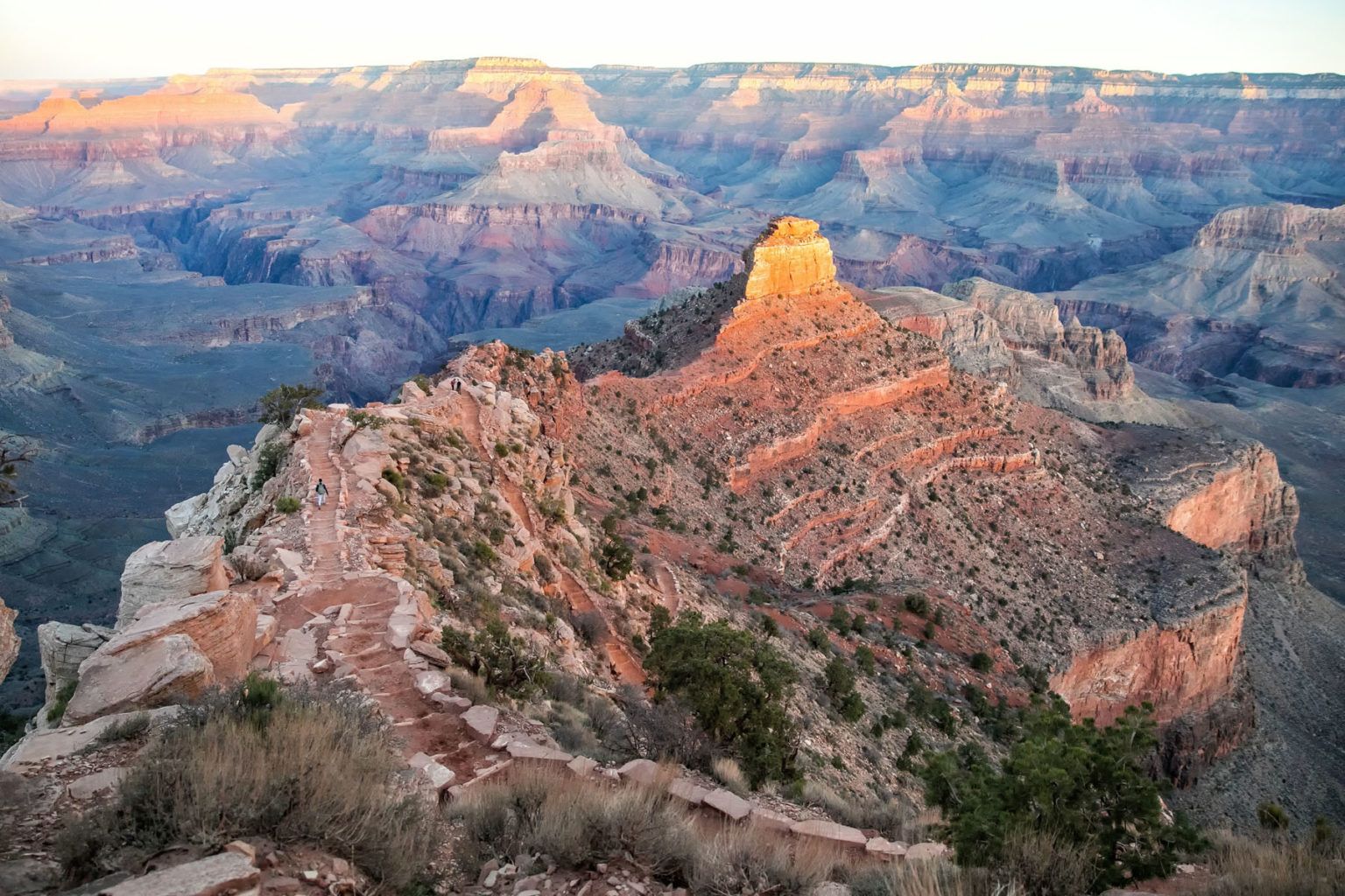 South Kaibab Trail at Sunrise